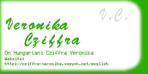 veronika cziffra business card